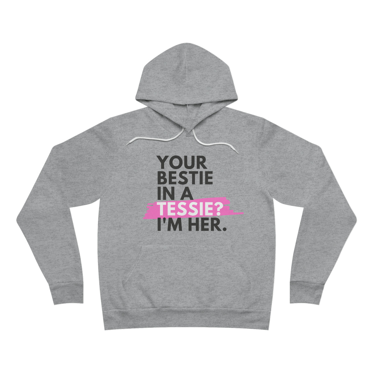 Tessie Bestie Pink Fleece Hoodie