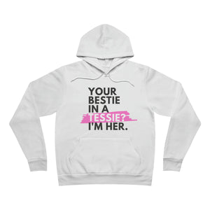 Tessie Bestie Pink Fleece Hoodie