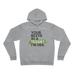 Tessie Bestie Olive Fleece Hoodie